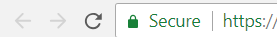 https in the address bar