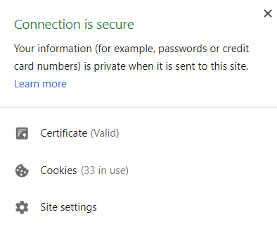 SSL certificate